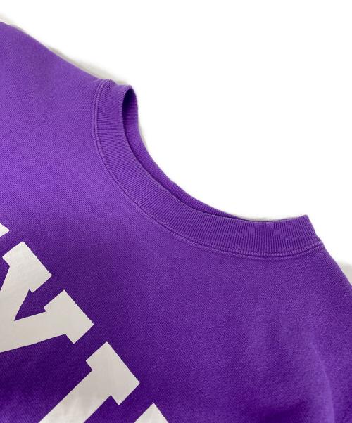 Champion REVERSE WEAVE（チャンピオン リバース ウィーブ）Champion REVERSE WEAVE (チャンピオン リバース ウィーブ) 復刻 NYUロゴスウェット パープル サイズ:Mの古着・服飾アイテム