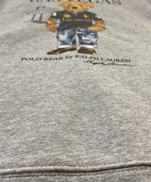POLO RALPH LAUREN（ポロ・ラルフローレン）POLO RALPH LAUREN (ポロ・ラルフローレン) ポロベアプリントスウェット グレー サイズ:Lの古着・服飾アイテム
