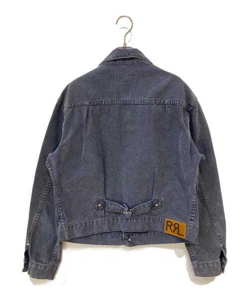 RRL（ダブルアールエル）RRL (ダブルアールエル) 三ツ星 先染め 2nd デニムジャケット ブラック サイズ:Sの古着・服飾アイテム