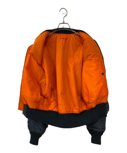 CORINTH CORINTH MFG CO（コリンズ）CORINTH CORINTH MFG CO (コリンズ) リバーシブル MA-1ジャケット ネイビー サイズ:Mの古着・服飾アイテム