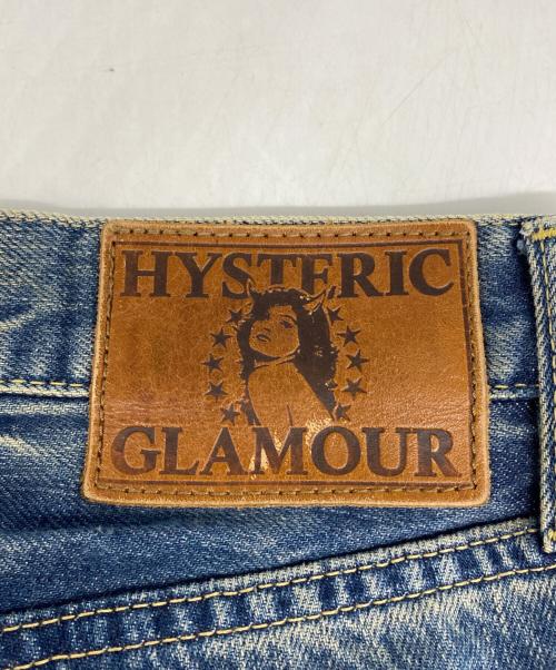 Hysteric Glamour（ヒステリックグラマー）Hysteric Glamour (ヒステリックグラマー) SP加工 小窓リメイク スタッズ セルビッチデニムパンツ インディゴ サイズ:W28の古着・服飾アイテム