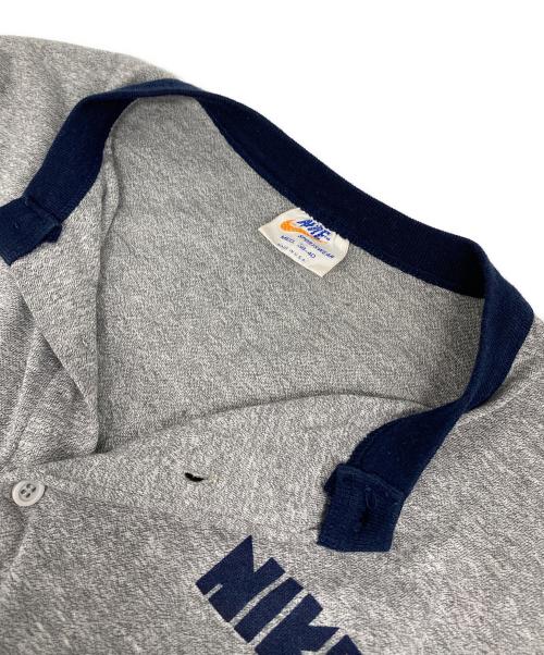 NIKE（ナイキ）NIKE (ナイキ) 70s ヘンリーネックカットソー ブラウン サイズ:Mの古着・服飾アイテム