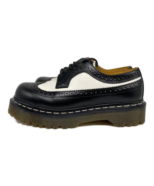 Dr.Martens（ドクターマーチン）Dr.Martens (ドクターマーチン) 3989 BEX BROGUE SHOES 厚底ウィングチップシューズ ブラック×ホワイト サイズ:23cmの古着・服飾アイテム
