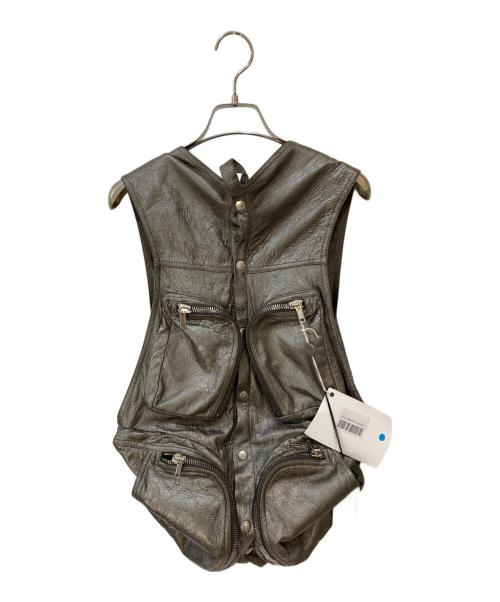 RICK OWENS（リックオウエンス）RICK OWENS (リックオウエンス) 25SS Cargo Vest GUNMETAL サイズ:48 未使用品の古着・服飾アイテム