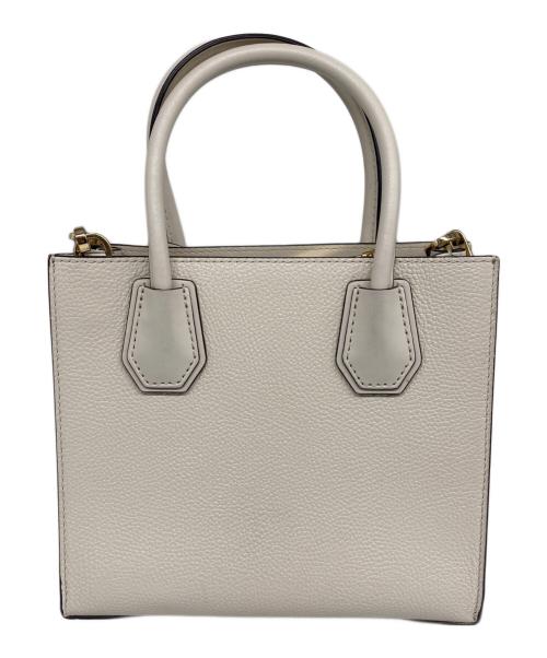MICHAEL KORS（マイケルコース）MICHAEL KORS (マイケルコース) MERCER MD MESSENGER LEATHER ショルダーバッグ ホワイトの古着・服飾アイテム