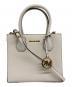 MICHAEL KORS（マイケルコース）の古着「MERCER MD MESSENGER LEATHER ショルダーバッグ」｜ホワイト