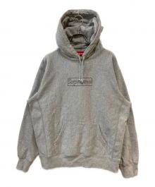 SUPREME×KAWS（シュプリーム×カウズ）の古着「21SS Chalk Box Logo Sweatshirt」｜グレー