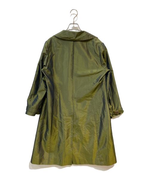 Aquascutum（アクアスキュータム）Aquascutum (アクアスキュータム) シルクトレンチコート タマムシ サイズ:7の古着・服飾アイテム