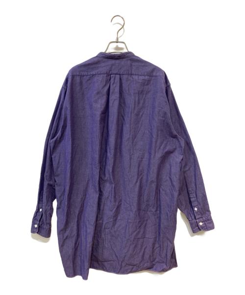 COMOLI（コモリ）COMOLI (コモリ) プルオーバーカーゴシャツ パープル サイズ:3の古着・服飾アイテム