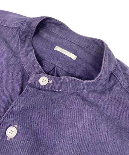 COMOLI（コモリ）COMOLI (コモリ) プルオーバーカーゴシャツ パープル サイズ:3の古着・服飾アイテム