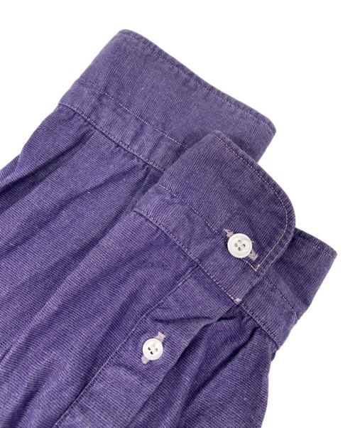 COMOLI（コモリ）COMOLI (コモリ) プルオーバーカーゴシャツ パープル サイズ:3の古着・服飾アイテム