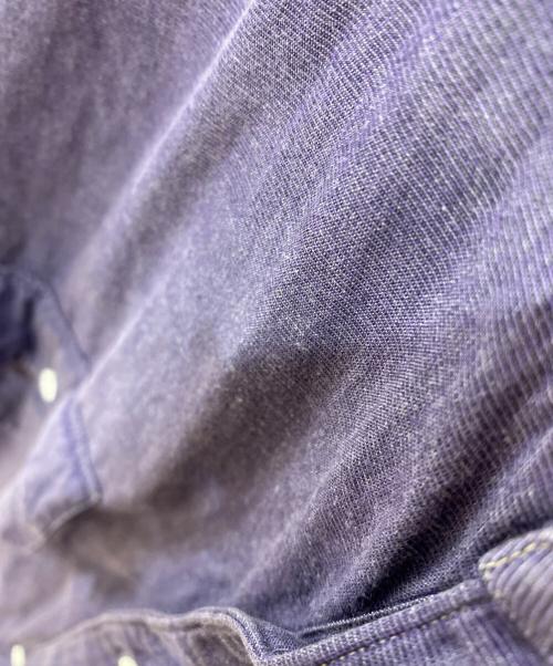 COMOLI（コモリ）COMOLI (コモリ) プルオーバーカーゴシャツ パープル サイズ:3の古着・服飾アイテム
