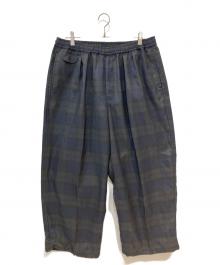 DAIWA PIER39（ダイワ ピア39）の古着「TECH WIDE EASY 2P TROUSERS PLAIDS」｜ブラック