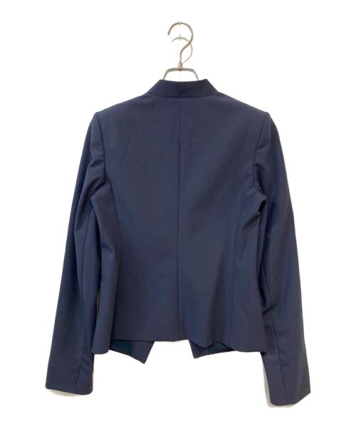 theory（セオリー）theory (セオリー) TAILOR LANAI ノーカラージャケット ネイビー サイズ:2の古着・服飾アイテム