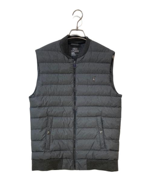POLO RALPH LAUREN（ポロ・ラルフローレン）POLO RALPH LAUREN (ポロ・ラルフローレン) 異素材切替ダウンベスト グレー サイズ:Sの古着・服飾アイテム