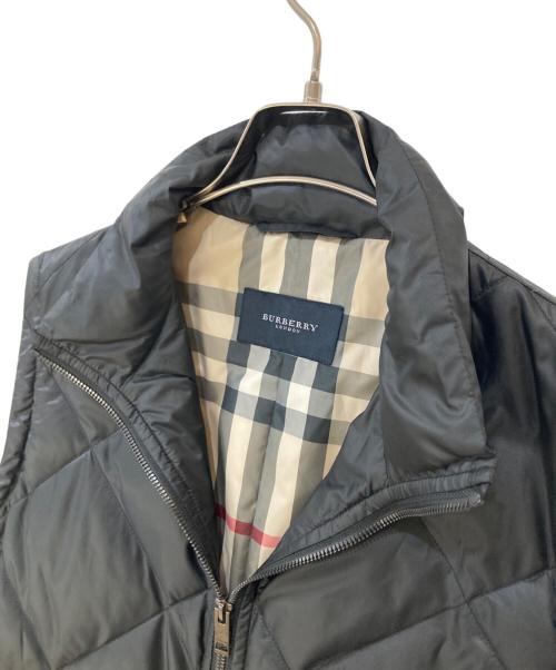 BURBERRY LONDON（バーバリーロンドン）BURBERRY LONDON (バーバリーロンドン) 裏ノバチェックダウンベスト ブラック サイズ:Lの古着・服飾アイテム