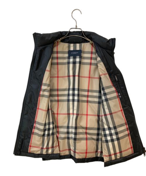 BURBERRY LONDON（バーバリーロンドン）BURBERRY LONDON (バーバリーロンドン) 裏ノバチェックダウンベスト ブラック サイズ:Lの古着・服飾アイテム
