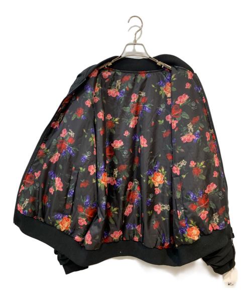 GLIM CLAP（グリムクラップ）GLIM CLAP (グリムクラップ) Reversible flight jacket -original patterned lining- ＭＡ-１ジャケット ブラック サイズ:M 未使用品の古着・服飾アイテム