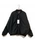 GLIM CLAP（グリムクラップ）の古着「Reversible flight jacket -original patterned lining- ＭＡ-１ジャケット」｜ブラック
