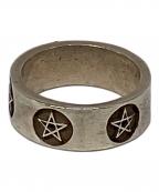 ALEX STREETERアレックスストリーター）の古着「PENTAGRAM BAND RING」｜シルバー