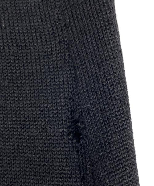 COMME des GARCONS HOMME PLUS（コムデギャルソンオムプリュス）COMME des GARCONS HOMME PLUS (コムデギャルソンオムプリュス) カシメスタッズデザイン再構筑ニットカーディガン ブラック サイズ:Mの古着・服飾アイテム