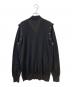 COMME des GARCONS HOMME PLUS (コムデギャルソンオムプリュス) カシメスタッズデザイン再構筑ニットカーディガン ブラック サイズ:M：15000円