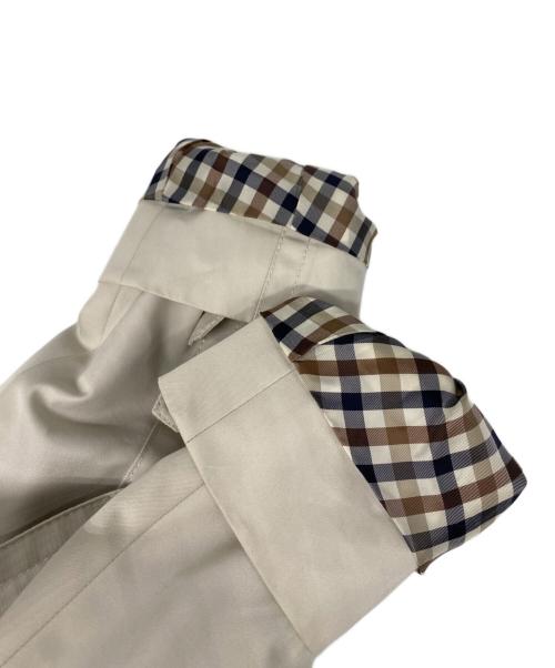 Aquascutum（アクアスキュータム）Aquascutum (アクアスキュータム) 取外ライナー付き ベーシック ダブル トレンチコート ブルー サイズ:8の古着・服飾アイテム