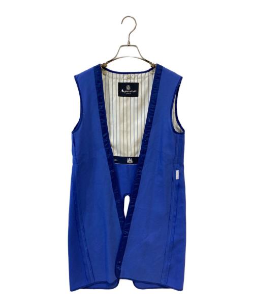 Aquascutum（アクアスキュータム）Aquascutum (アクアスキュータム) 取外ライナー付き ベーシック ダブル トレンチコート ブルー サイズ:8の古着・服飾アイテム