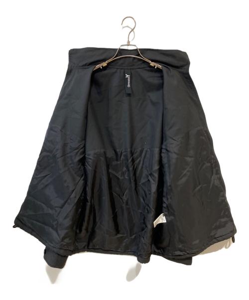 GROUND Y（グラウンドワイ）GROUND Y (グラウンドワイ) T/W Gabardine Hidden Hood Blouson ブラック サイズ:3の古着・服飾アイテム