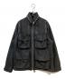 GROUND Y（グラウンドワイ）の古着「T/W Gabardine Hidden Hood Blouson」｜ブラック