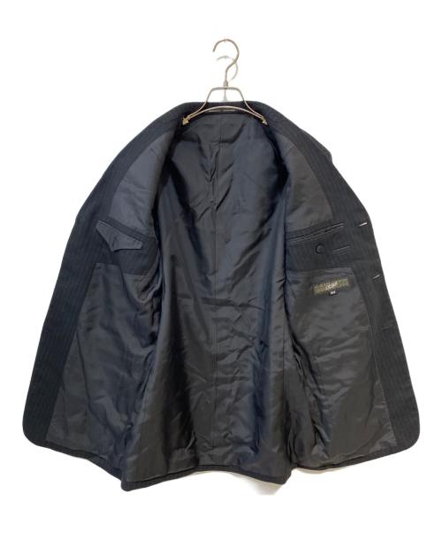 GAULTIER HOMME OBIET（ゴルチェオムオブジェ）GAULTIER HOMME OBIET (ゴルチェオムオブジェ) ストライプテーラードジャケット ブラック サイズ:50Mの古着・服飾アイテム