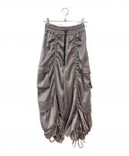 PAMEO POSEパメオポーズ）の古着「Variable Length Cargo Trousers」｜グレー