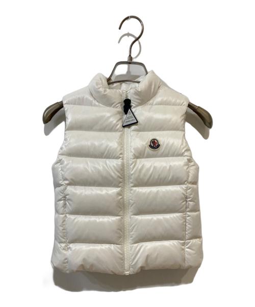 MONCLER（モンクレール）MONCLER (モンクレール) GHANY GILET ダウンベスト ホワイト サイズ:6の古着・服飾アイテム