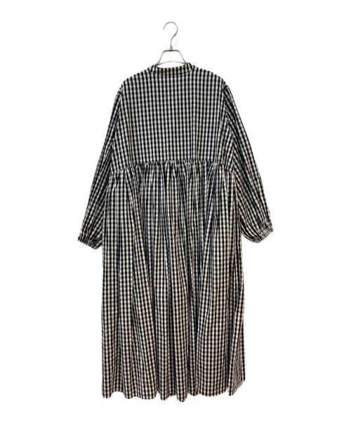 BEARDSLEY（ビアズリー）BEARDSLEY (ビアズリー) 先染めギャザーワンピース ブラック サイズ:1の古着・服飾アイテム