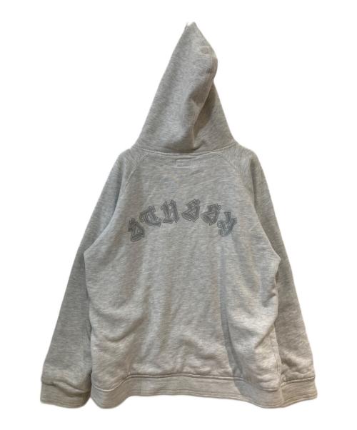 stussy（ステューシー）stussy (ステューシー) 90s 裏地サーマルジップパーカー グレー サイズ:Lの古着・服飾アイテム