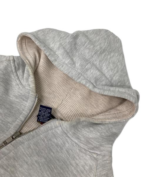 stussy（ステューシー）stussy (ステューシー) 90s 裏地サーマルジップパーカー グレー サイズ:Lの古着・服飾アイテム
