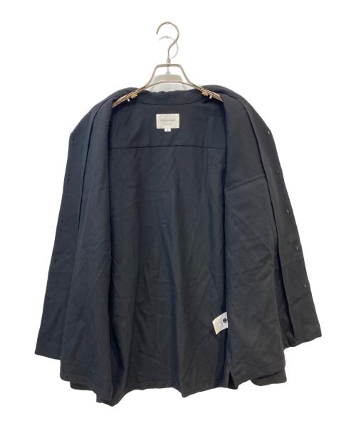 STILL BY HAND（スティルバイハンド）STILL BY HAND (スティルバイハンド) ウール オープンカラーシャツ ブラック サイズ:46の古着・服飾アイテム