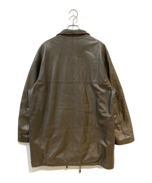 CHRIST（キリスト）CHRIST (キリスト) レザーコート ブラウン サイズ:48の古着・服飾アイテム
