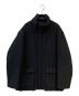 HUGO BOSS（ヒューゴ ボス）の古着「カシミヤ混 スタンドカラー ジップアップジャケット」｜ブラック