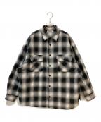 COOTIE PRODUCTIONSクーティープロダクツ）の古着「Ombre Check Quilting CPO Jacket」｜ブラック