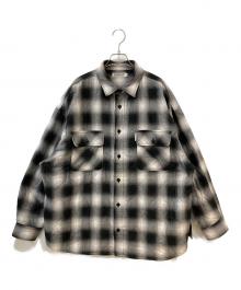 COOTIE PRODUCTIONS（クーティープロダクツ）の古着「Ombre Check Quilting CPO Jacket」｜ブラック