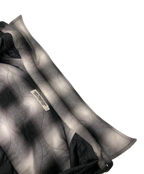 COOTIE PRODUCTIONS（クーティープロダクツ）COOTIE PRODUCTIONS (クーティープロダクツ) Ombre Check Quilting CPO Jacket ブラック サイズ:Lの古着・服飾アイテム