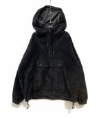 COOTIE PRODUCTIONSクーティープロダクツ）の古着「Garment Dyed Cotton Boa Anorak Hoodie」｜ブラック