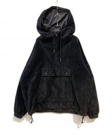 COOTIE PRODUCTIONS（クーティープロダクツ）の古着「Garment Dyed Cotton Boa Anorak Hoodie」｜ブラック