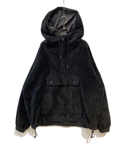 COOTIE PRODUCTIONS（クーティープロダクツ）COOTIE PRODUCTIONS (クーティープロダクツ) Garment Dyed Cotton Boa Anorak Hoodie ブラック サイズ: Sの古着・服飾アイテム