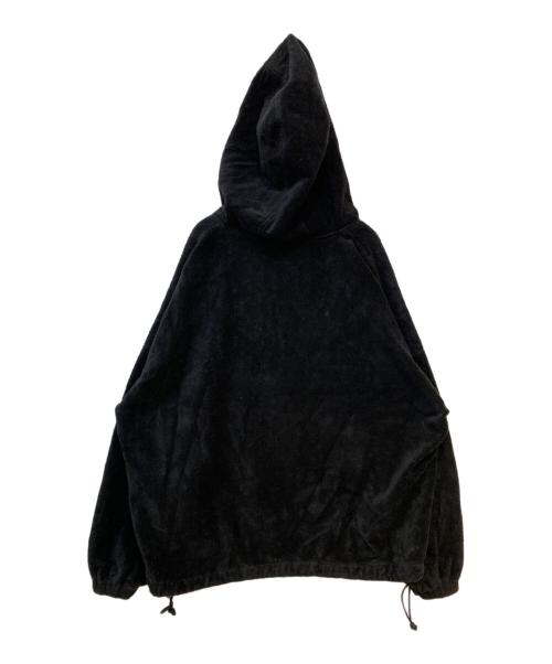 COOTIE PRODUCTIONS（クーティープロダクツ）COOTIE PRODUCTIONS (クーティープロダクツ) Garment Dyed Cotton Boa Anorak Hoodie ブラック サイズ: Sの古着・服飾アイテム