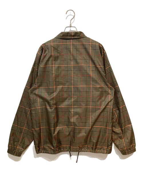 stussy（ステューシー）stussy (ステューシー) PLAID COACH JACKET ブラウン サイズ:Mの古着・服飾アイテム