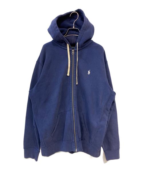 POLO RALPH LAUREN（ポロ・ラルフローレン）POLO RALPH LAUREN (ポロ・ラルフローレン) スモールポニー ジップパーカー ネイビー サイズ: XLの古着・服飾アイテム