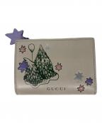 GUCCIグッチ）の古着「日本限定 ヒグチユウコ バイカラー スモールウォレット」｜グリーン