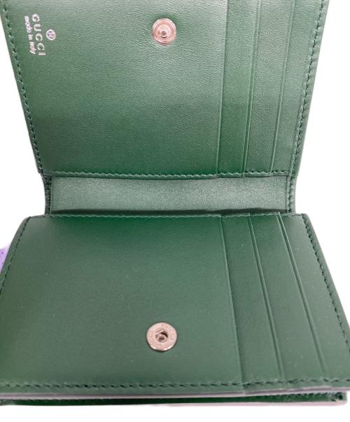 GUCCI（グッチ）GUCCI (グッチ) 日本限定 ヒグチユウコ バイカラー スモールウォレット グリーンの古着・服飾アイテム